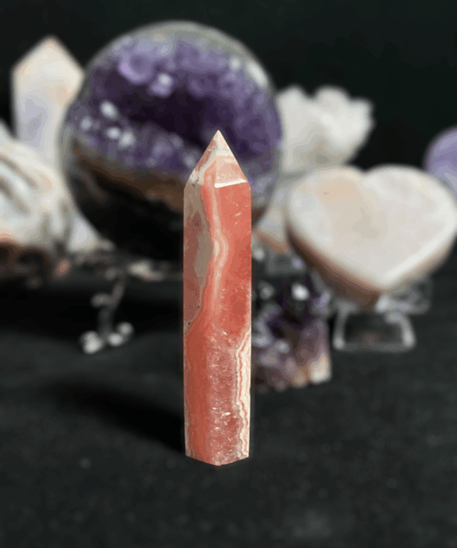 Trụ đá Đào hoa Rhodochrosite 18g 53x10mm - RHO1 4