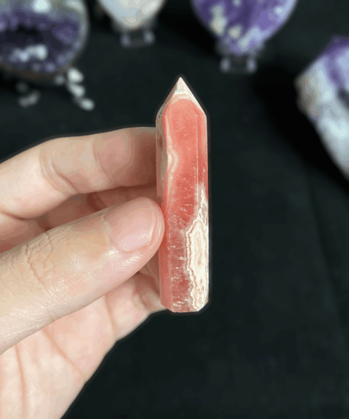 Trụ đá Đào hoa Rhodochrosite 18g 53x10mm - RHO1 main