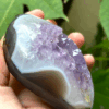 Amethyst Agate trái tim 362 g (Uruguay) - UAH4