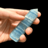 Trên tay trụ Lemurian Aquatine Calcite - LBO2