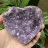 Trái tim thạch anh tím Amethyst