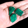 Combo 3 viên đá Lông công (Malachite) 68g - CMAL1 trên tay