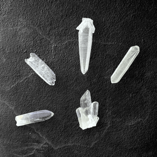 Combo 5 viên Lemurian Quartz 38.2g - CMLM1