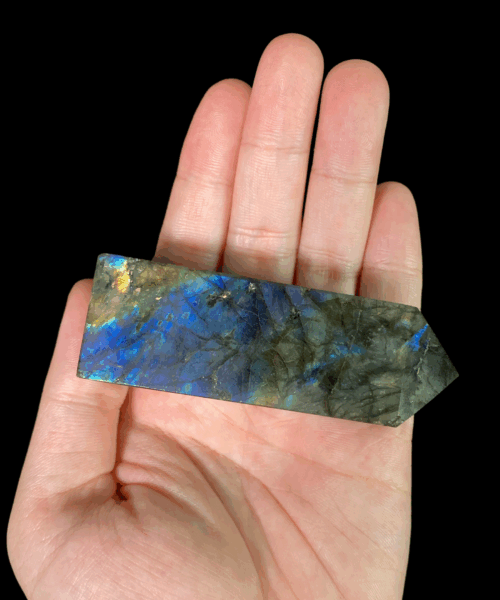 Trụ đá Xà cừ Labradorite 119g 82x26mm - LAB3 2