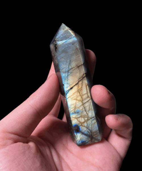 Trụ đá Xà cừ Labradorite 96g 89x25mm - LAB6 2