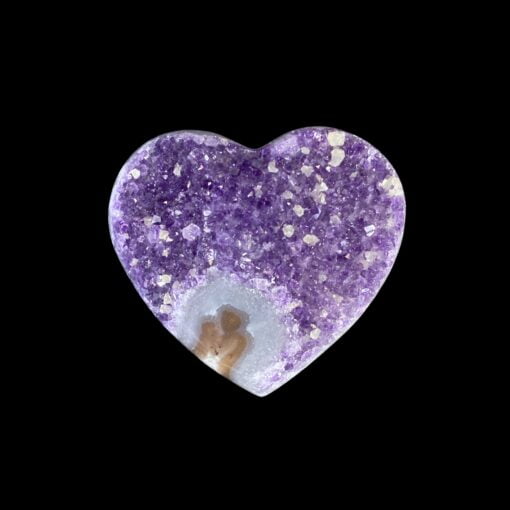 Amethyst Heart (Uruguay) 177g 82x74mm - UAH1 1