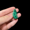 Đá Lông Công hình giọt nước (Malachite drop) 16.2g 34x23x10mm - MAL10 3