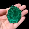 Mảnh đá Lông Công (Malachite slice) 51g 57x7mm - MAL8 22