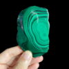 Mảnh đá Lông công (Malachite slice) 103g 90x7mm - MAL6 1