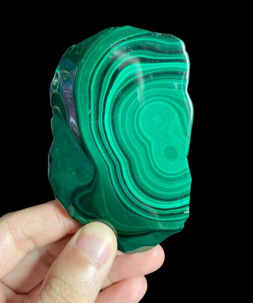 Mảnh đá Lông công (Malachite slice) 103g 90x7mm - MAL6 1