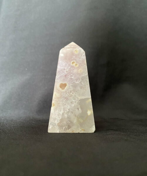 Trụ đá Mã não Hoa anh đào Flower Agate 1