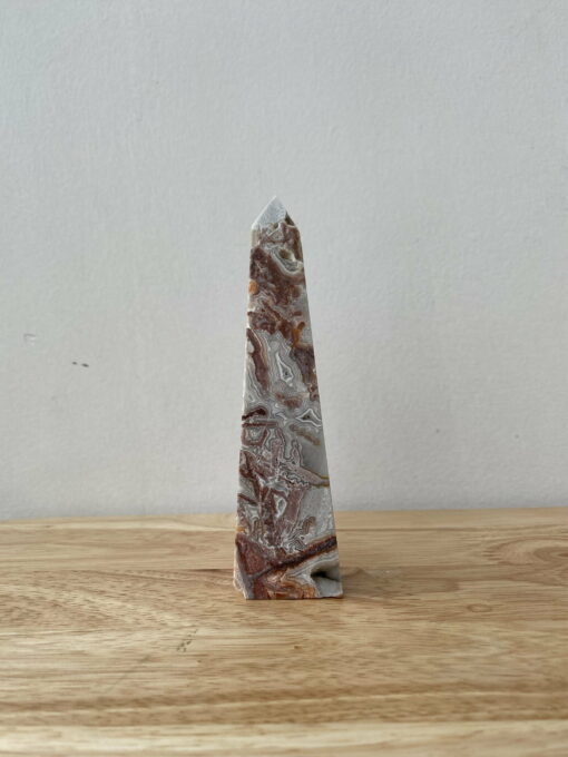 Trụ White Mexican Agate 1