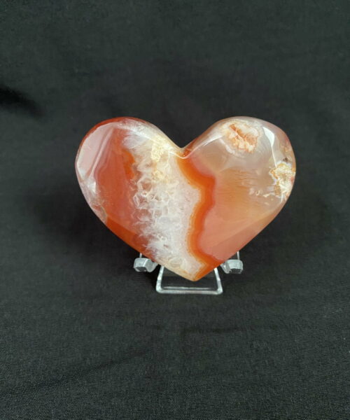Red Agate Heart 53g 45x55mm - RAG1