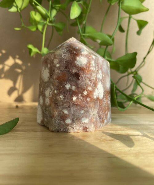 Trụ đá Mã não Hoa anh đào Flower Agate 2